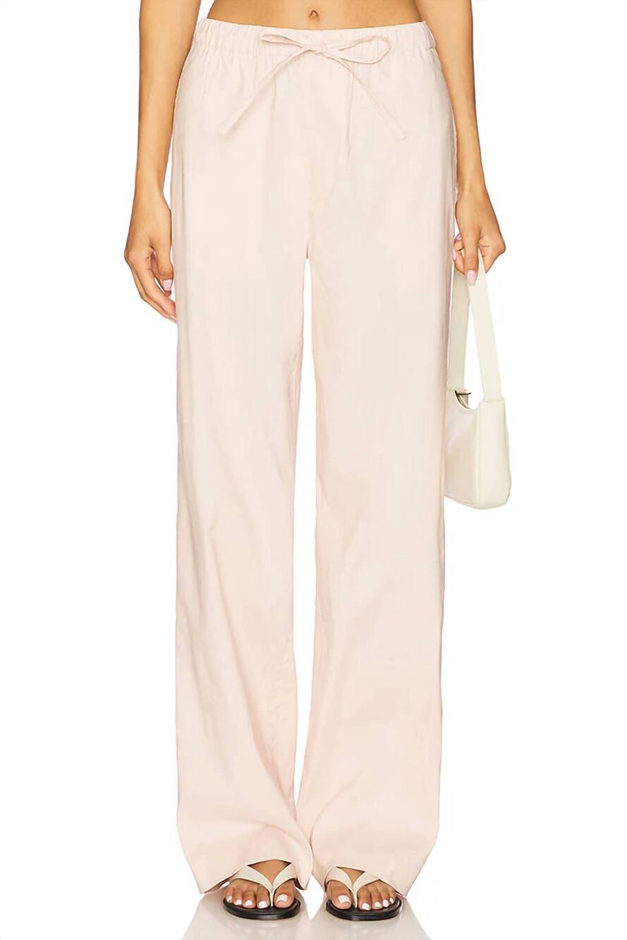 NEW RAG & BONE logan linen beach pant in rose